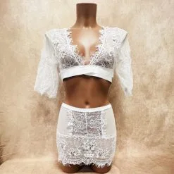 Top Dentelle à Cils à Nouer - Eros Veneziani 11 Top Dentelle à Cils à Nouer - Eros Veneziani -Sextoys boutique top dentelle a cils a nouer eros veneziani 4