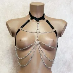 Collection Exclusive Paradise Boutik Top Harnais Bijou Ouvert Sur Les Seins