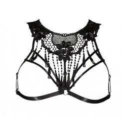 Top Seins Nus Dentelle Col Rond